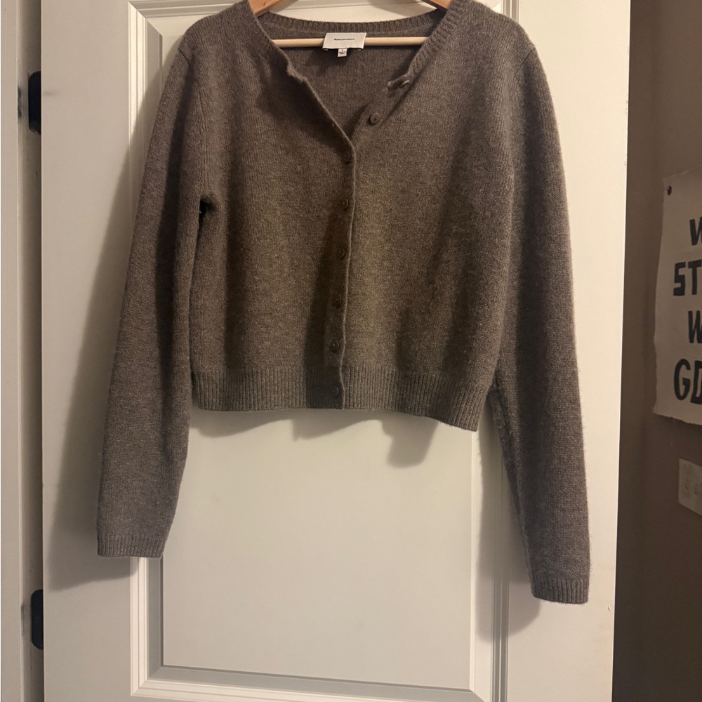 Reformations Clara Cashmere Crew Cardigan